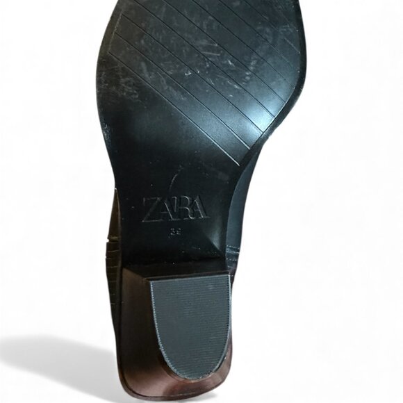 Zara Black Ankle Boots - Picture 2 of 3